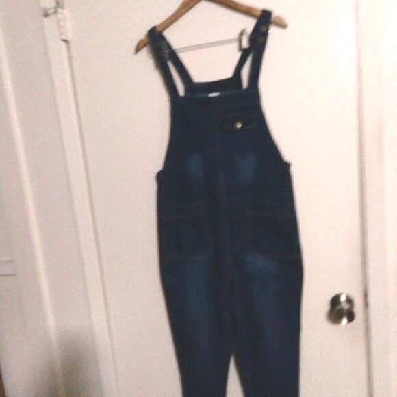 Overall Denim Jeans Size Large - Picture 3 of 11